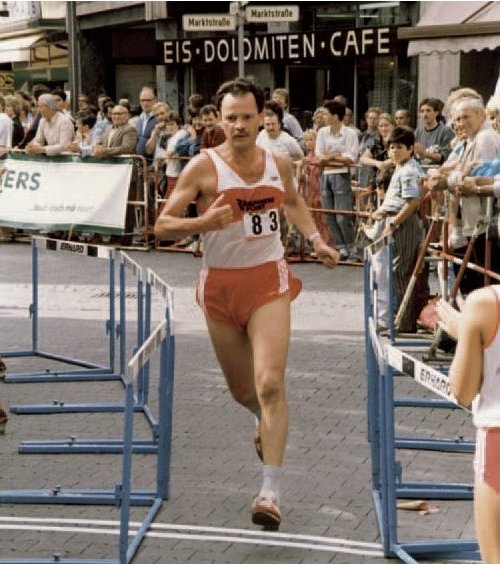 Karlheinz Sander beim Citylauf